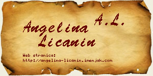Angelina Ličanin vizit kartica